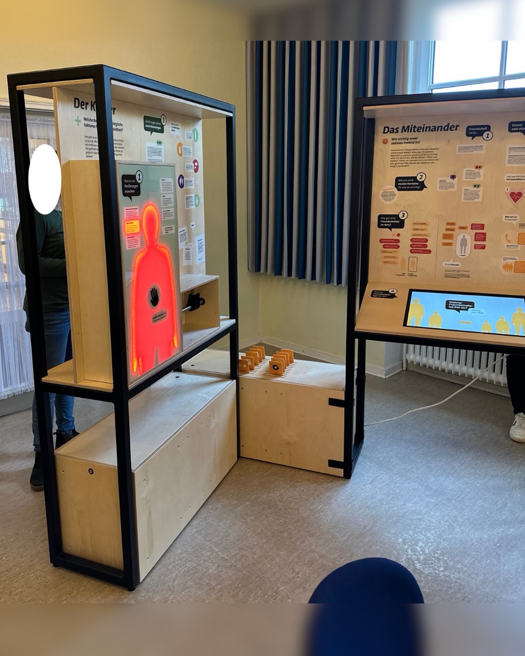 Mobile Wanderausstellung mit vielen interaktiven Elemente