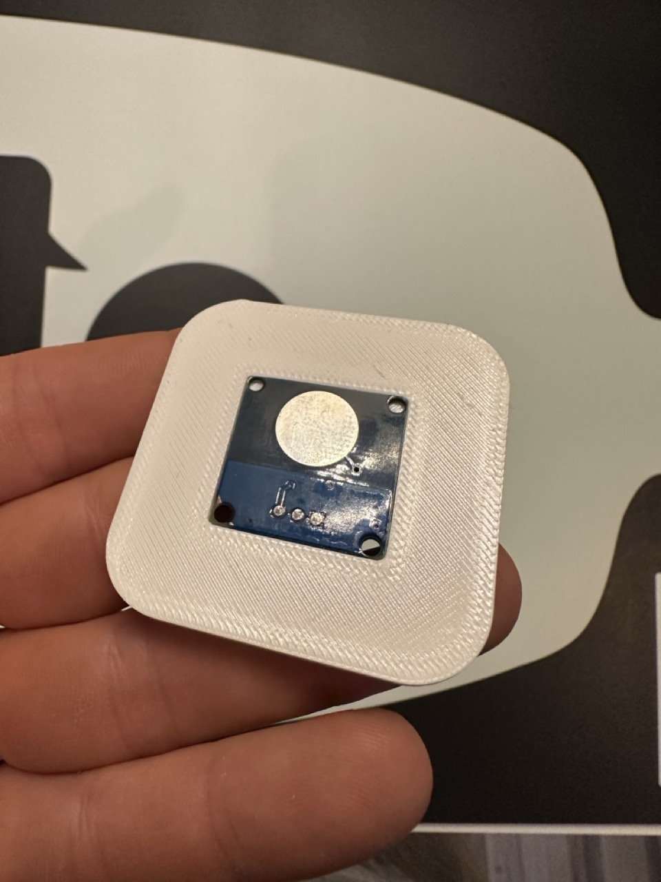 Touch-Sensor in 3D-Druck-Gehäuse (Vorderseite)
