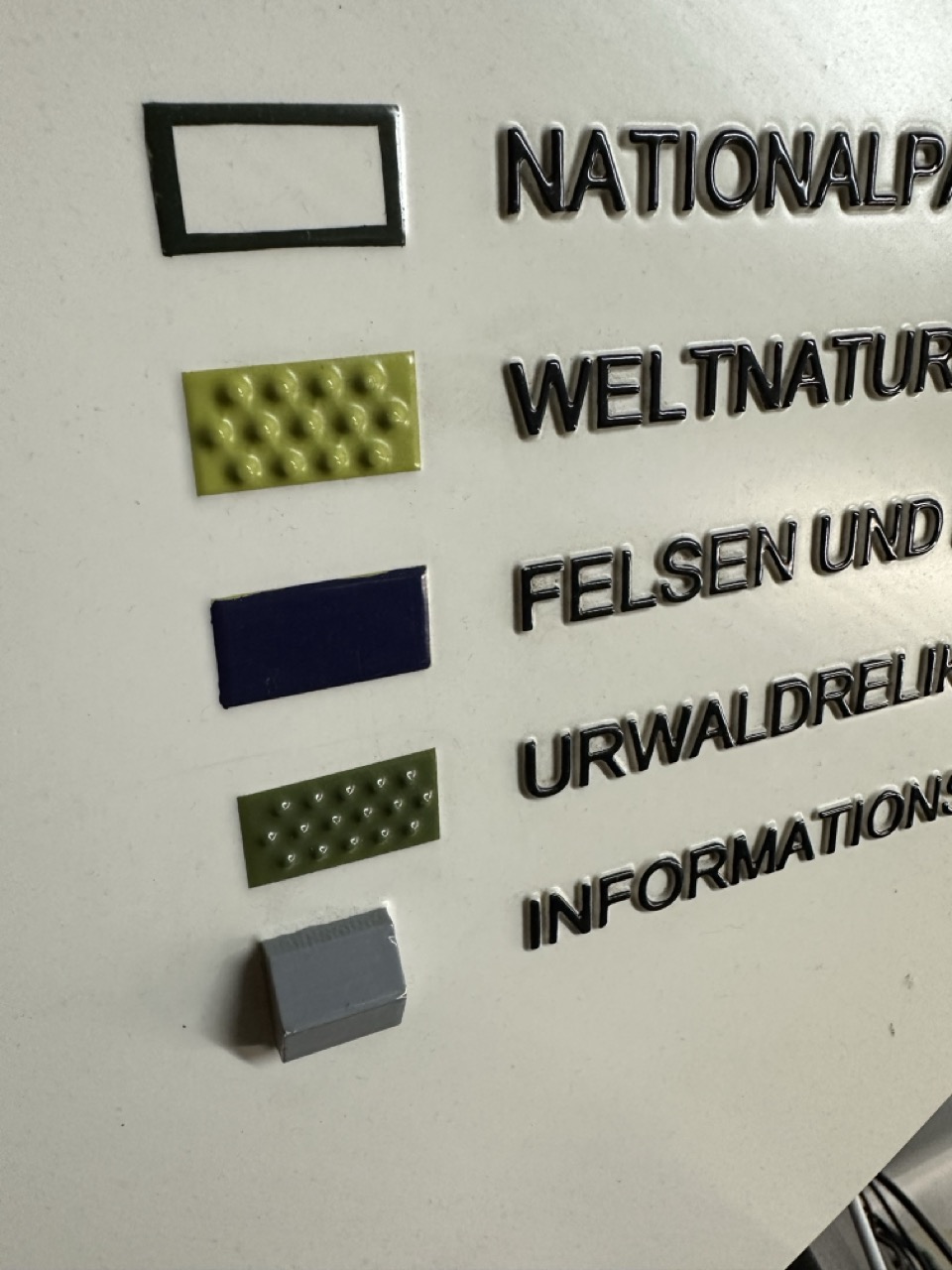 Orientierungsplan (Detailansicht Legende)