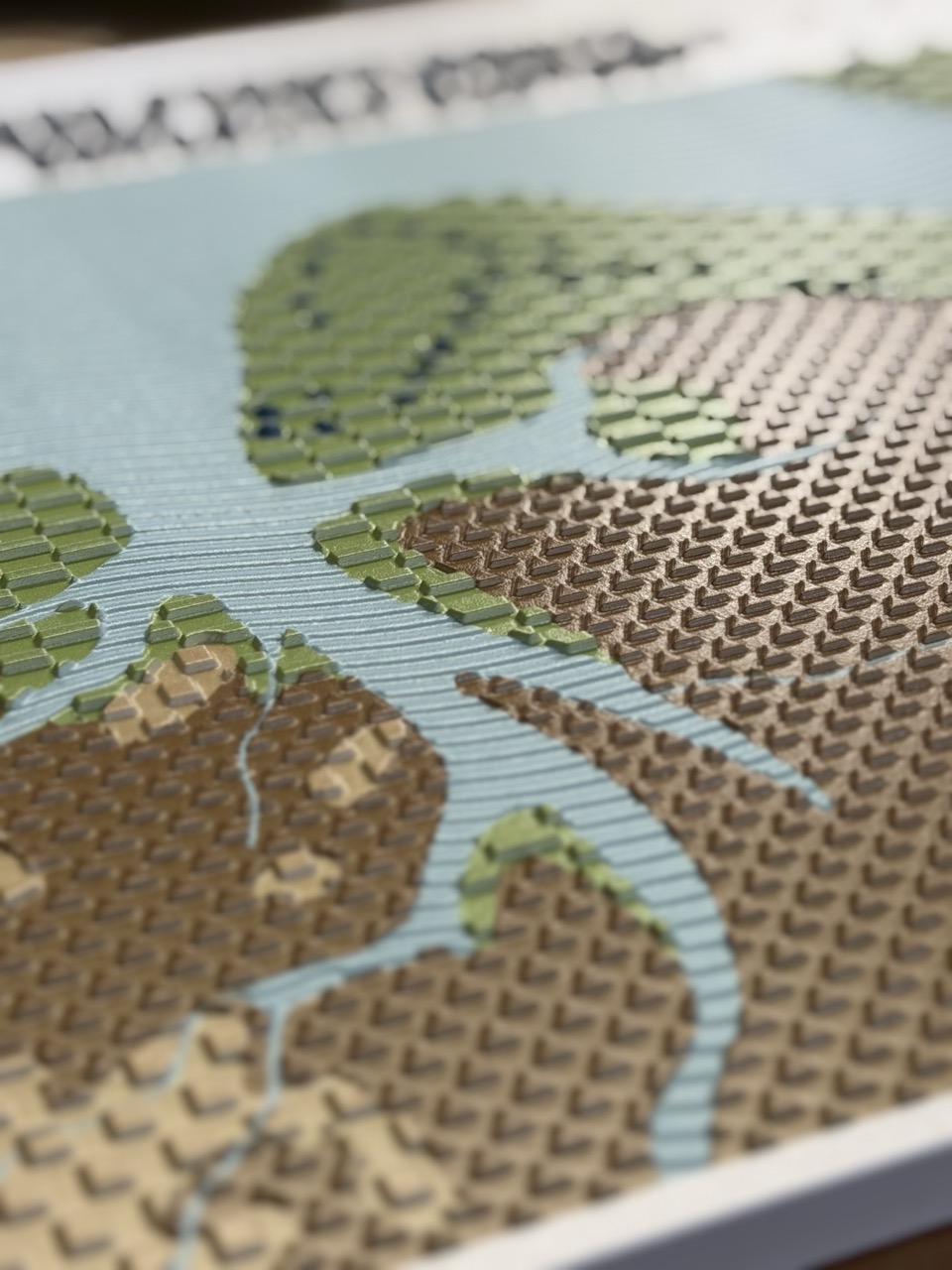 Tastmodell mit verschiedenen Texturen: Detailansicht